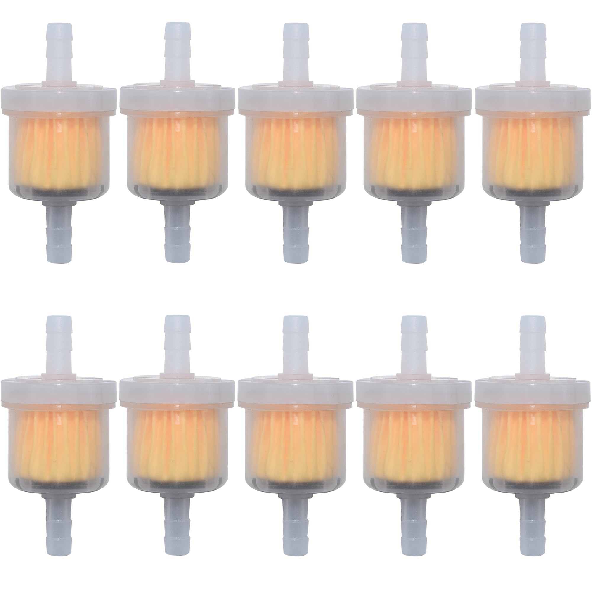 Universal 1/4 Inch Gas Inline Fuel Filters with magnet for Kohler, Kawasaki, John Deere, Birggs, Stratton Small Engine Gasoline